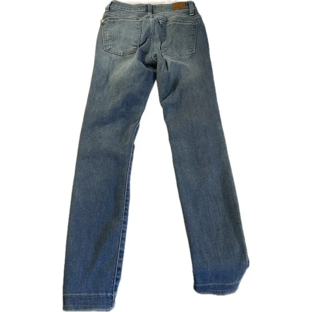 Judy Blue Jeans Womens 1/25 25x28.5 Blue Skinny Distressed Denim JB82109MD - Picture 2 of 16